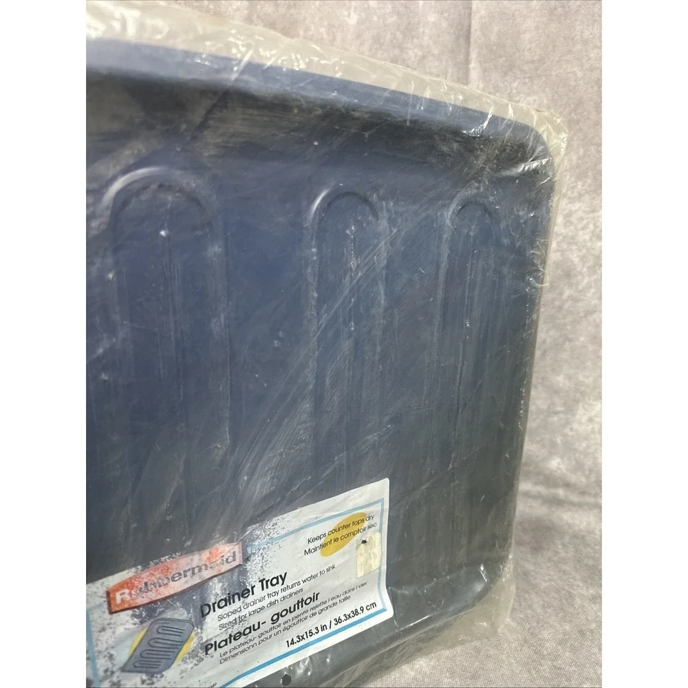 Rubbermaid 1180 Dish Drainer Tray Blue Mist New NOS‎ 14.3x15.3